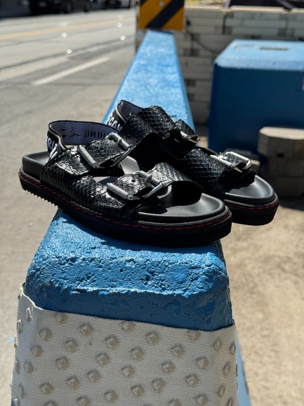 Zadig & Voltaire Black Leather Sandals